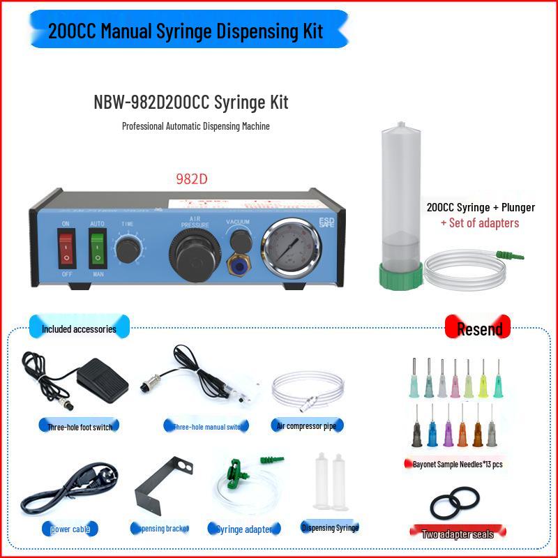 NBW-982D Semi-Automatic UV Glue & Silicone Dispensing Machine with Manual Controller