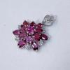 Sace Gems Сертифицированное серебро S925, 3*5 мм, подвеска с натуральным гранатом, ожерелья для женщин, помолвка, коктейльная вечеринка, ювелирные украшения