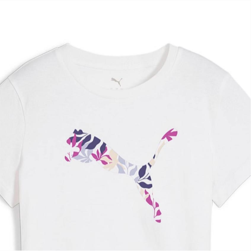 Puma Дышащая футболка с коротким рукавом для бега Женские топы Белый 687710-02
