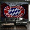 FC Bayern Munchen Custom Name Wall Tapestry Aesthetic Wall Hanging Printed Fabric Blanket Decorative Tapestries for Bedroom Living Room Home Decor