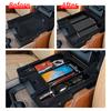 SJL4  for Dodge Ram 1500 2500 3500 2019-2026 Central Armrest Storage Box Anti-slip Tray Organizer Interior Accessories Black