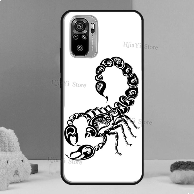 Скорпион Для Xiaomi Redmi Note 11 Pro 11S 10S 9S Note 8 9 10 Pro Чехол Для Redmi 10 9 9T 9C 9A