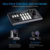 FEELWORLD KBC10 PTZ Camera Controller LCD Screen with Joystick and Keyboard Control PoE Supported for Live Streaming Church Conference