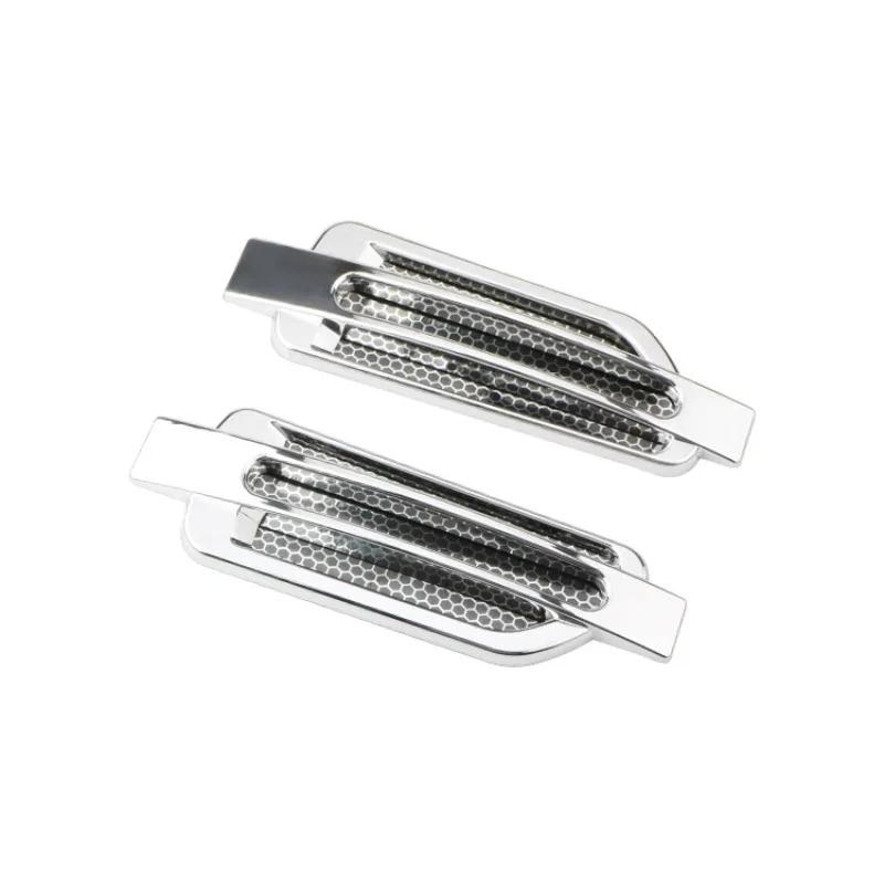 Super For Car Cover Intake Grille Pip 1pair Car Fender Air Flow Spoiler Stickers Side Vent 3D Shark Decal Decoration Gills Trim