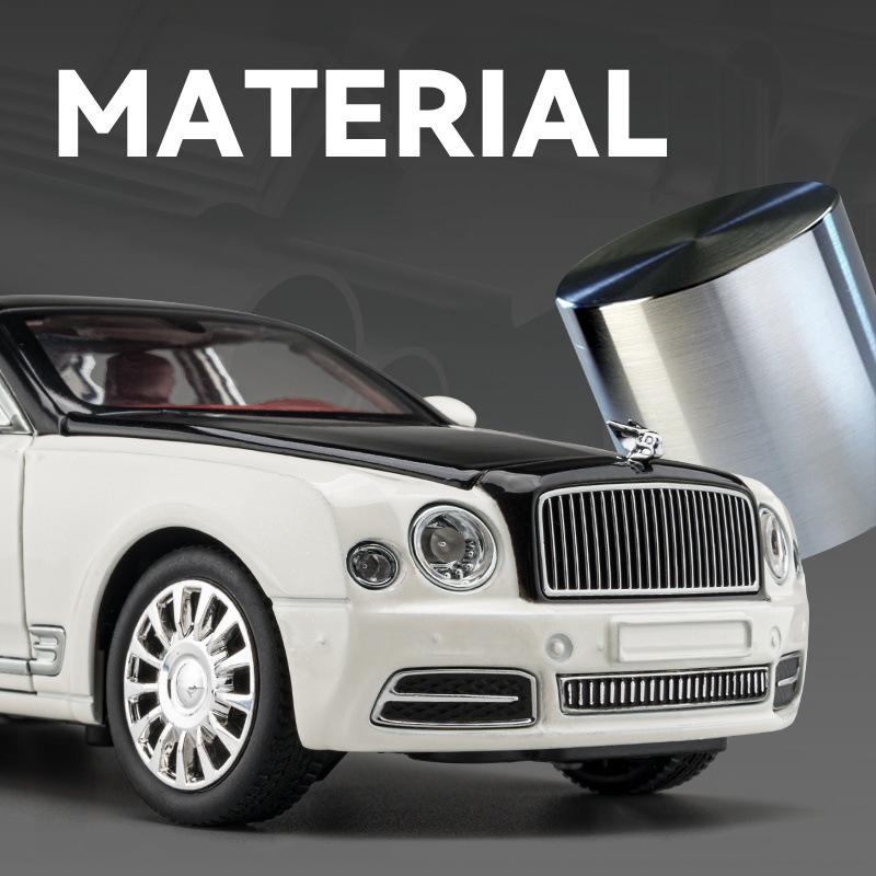1/24 Bentley Mulsanne литые игрушечные машинки и игрушечные машинки модель автомобиля звук и свет инерционные машинки игрушки для детей подарки