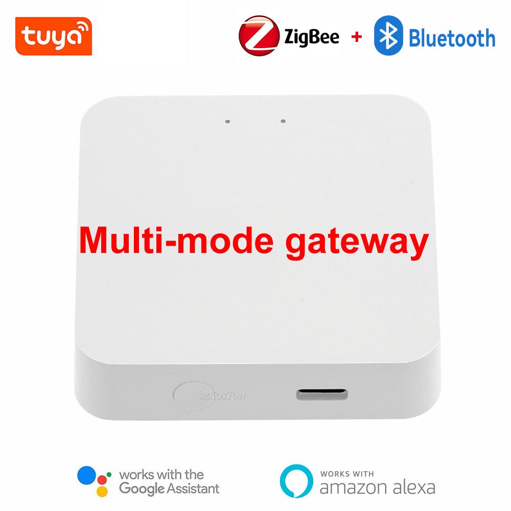 Tuya Умный дом Многорежимный шлюз Хаб Zigbee 3.0 Bluetooth в WiFi Беспроводной мост Mesh Умная жизнь Работает с для Alexa Google