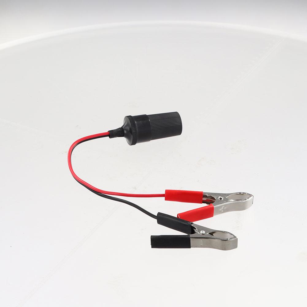 Новый автомобильный прикуриватель 12 В питание гнездо - зажим 'крокодил' удлинительный разъем к клемме зажимной аккумуляторный адаптер разветвитель