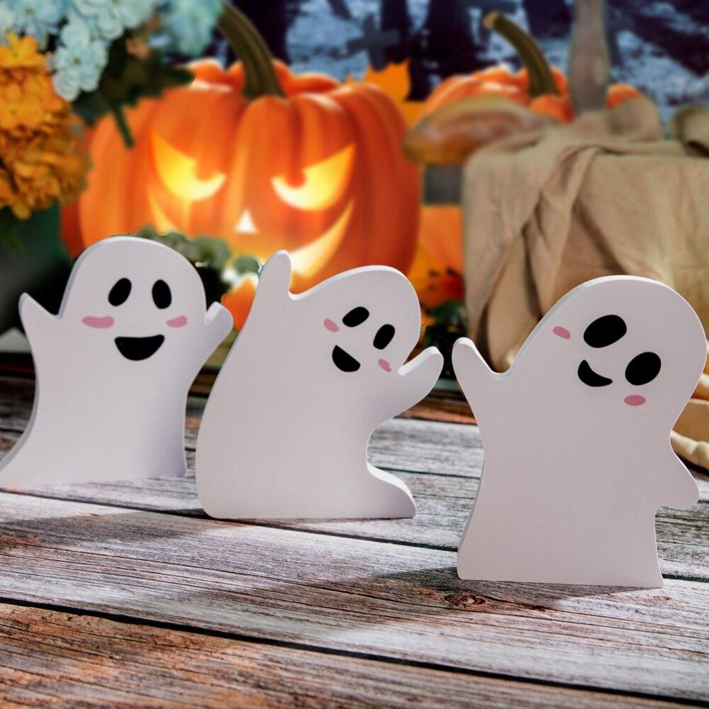 Halloween Horror Ghost Crafts Home Desktop Decoration Ornaments Ghost Three-Piece Set