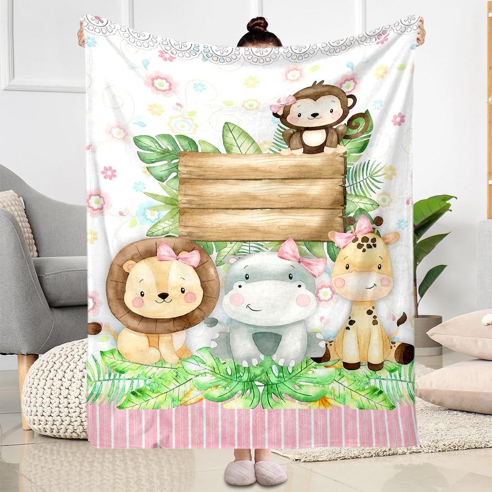 Love Sloth Heart Illustration Blankets are suitable for living rooms,making them an ideal choice for outdoor travel and gifts.