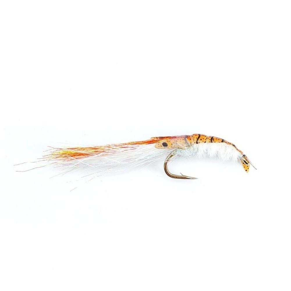 4pcs Dubbing Material Scuds Fly 8# Hook Bait Lures Ice Dubbing Wing Shrimp Fly Redfish