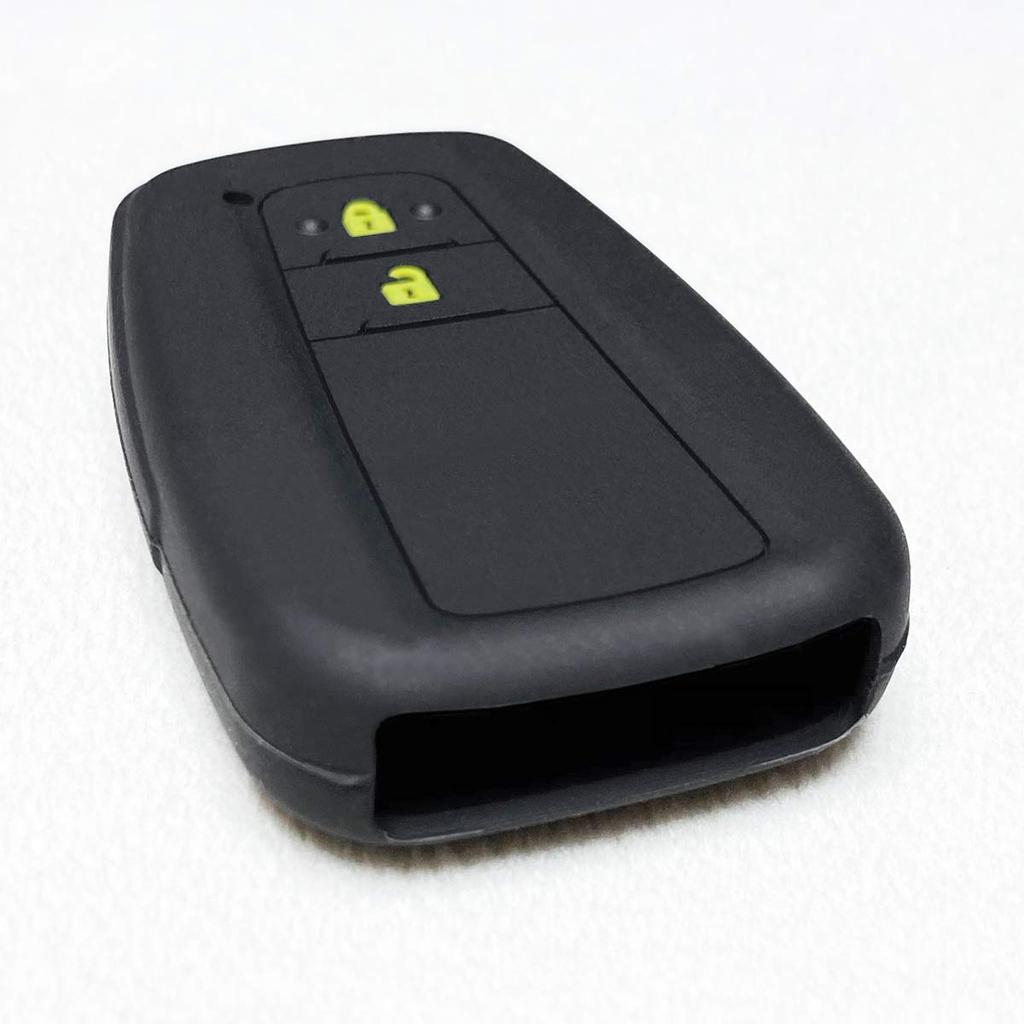 Силиконовый чехол для смарт-ключа IKT для автомобилей Toyota, 2 кнопки, черно-желтый, Prius 50