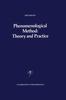 Книга Phenomenological Method: Theory and Practice : 1