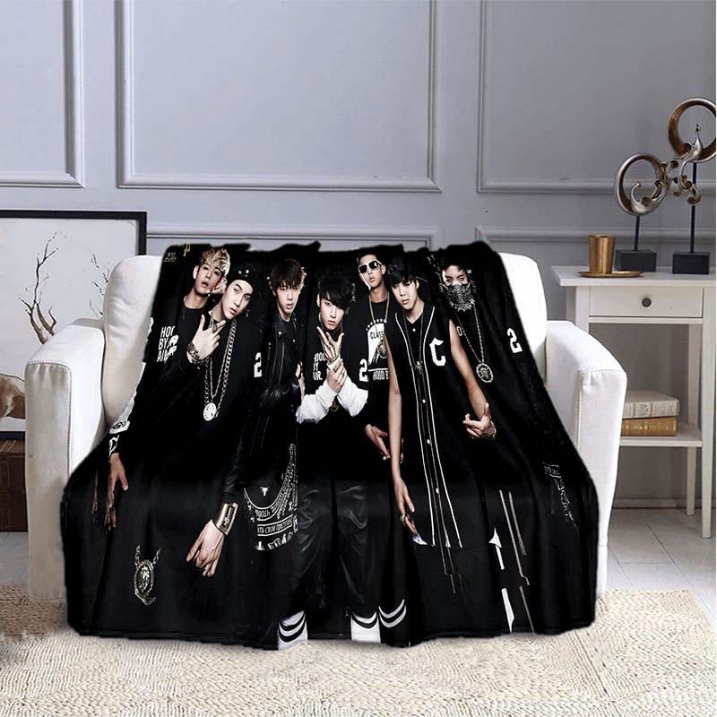 BTS Kpop Одеяло Плед Kpop Подарок Фланелевое Одеяло для Девочек-Подростков Взрослых Теплый Плюшевый Плед для Кровати Дивана Кушетки