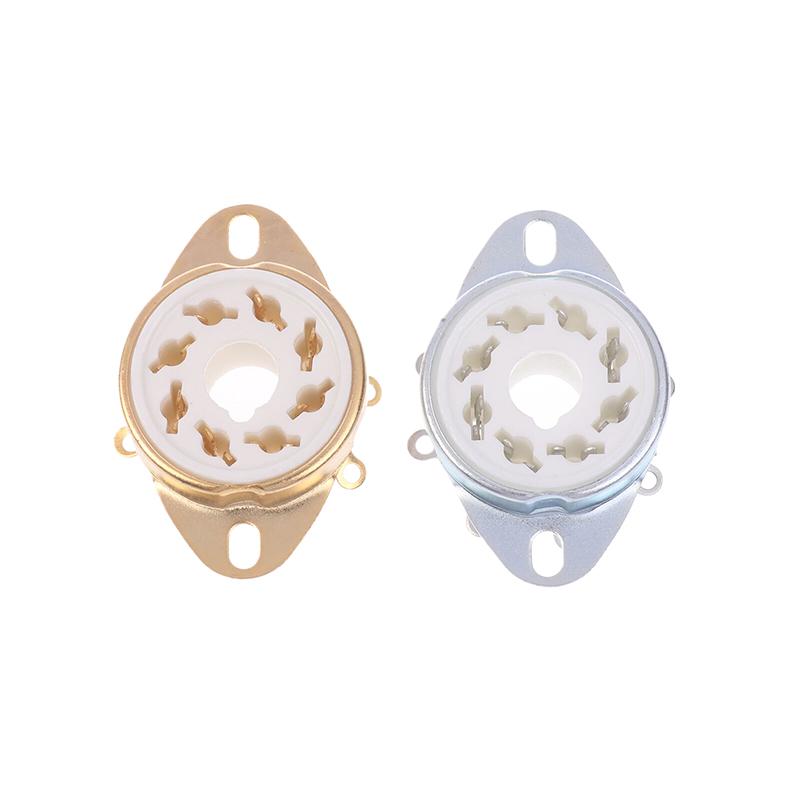 1 шт., 8-контактный Gzc8-Y-6, восьмеричная ламповая розетка, керамическое основание клапана, разъем для Kt88/6550/El34/6P6P/6V6/6N8P/6Sn7, аудиоусилитель Diy