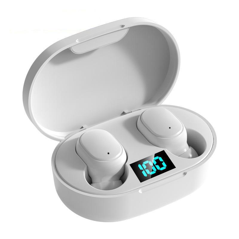 Беспроводные наушники Bluetooth 5.3 E6S TWS, светодиодный цифровой дисплей, сабвуфер, Hi-Fi стерео музыка, с HD микрофоном, наушники с шумоподавлением
