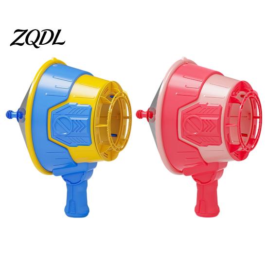 Battery-Free Outdoor Sports Toy Air Cannon for Kids, Handheld Powered Bubble Blower with Automatic Kids 10 Refills, Practical Joke Science Experiment