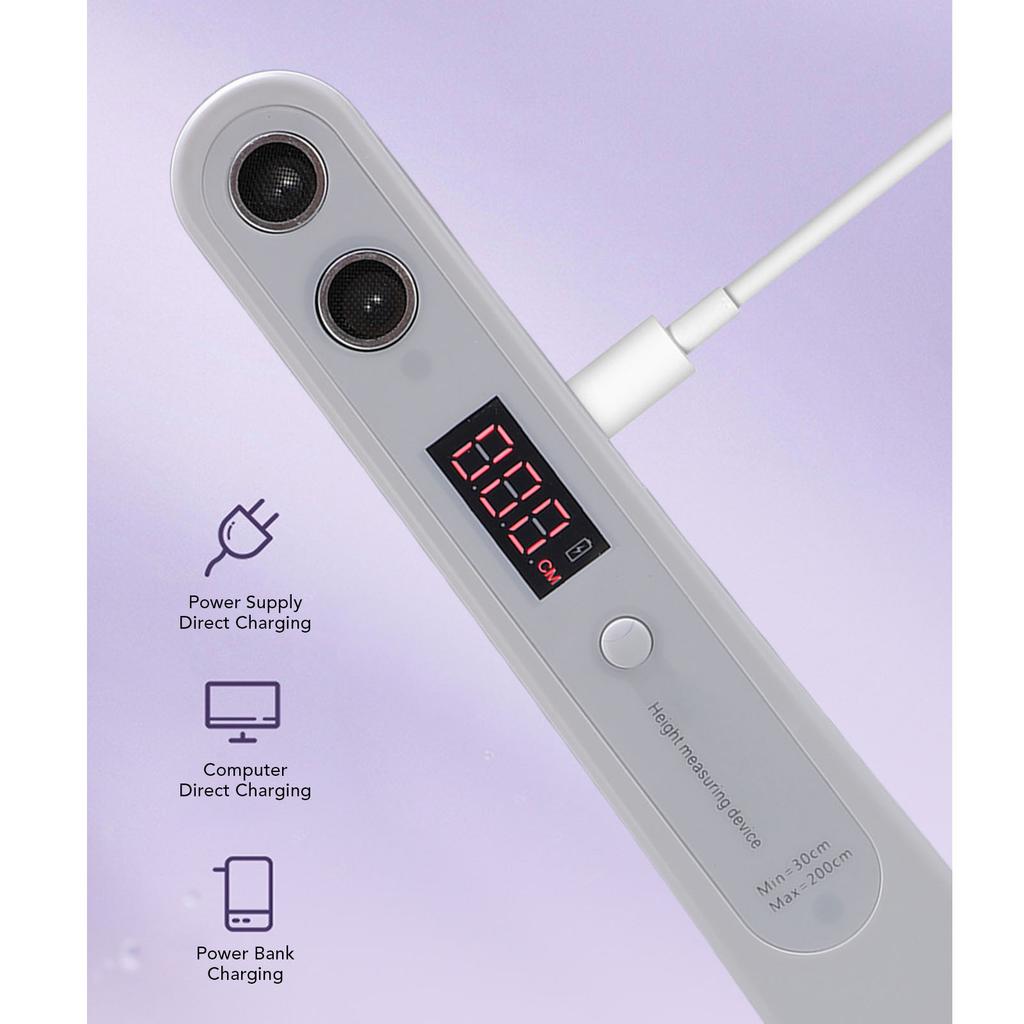 Электронный ростомер для тела, перезаряжаемый, высокой точности, портативный прибор для измерения роста человека для дома