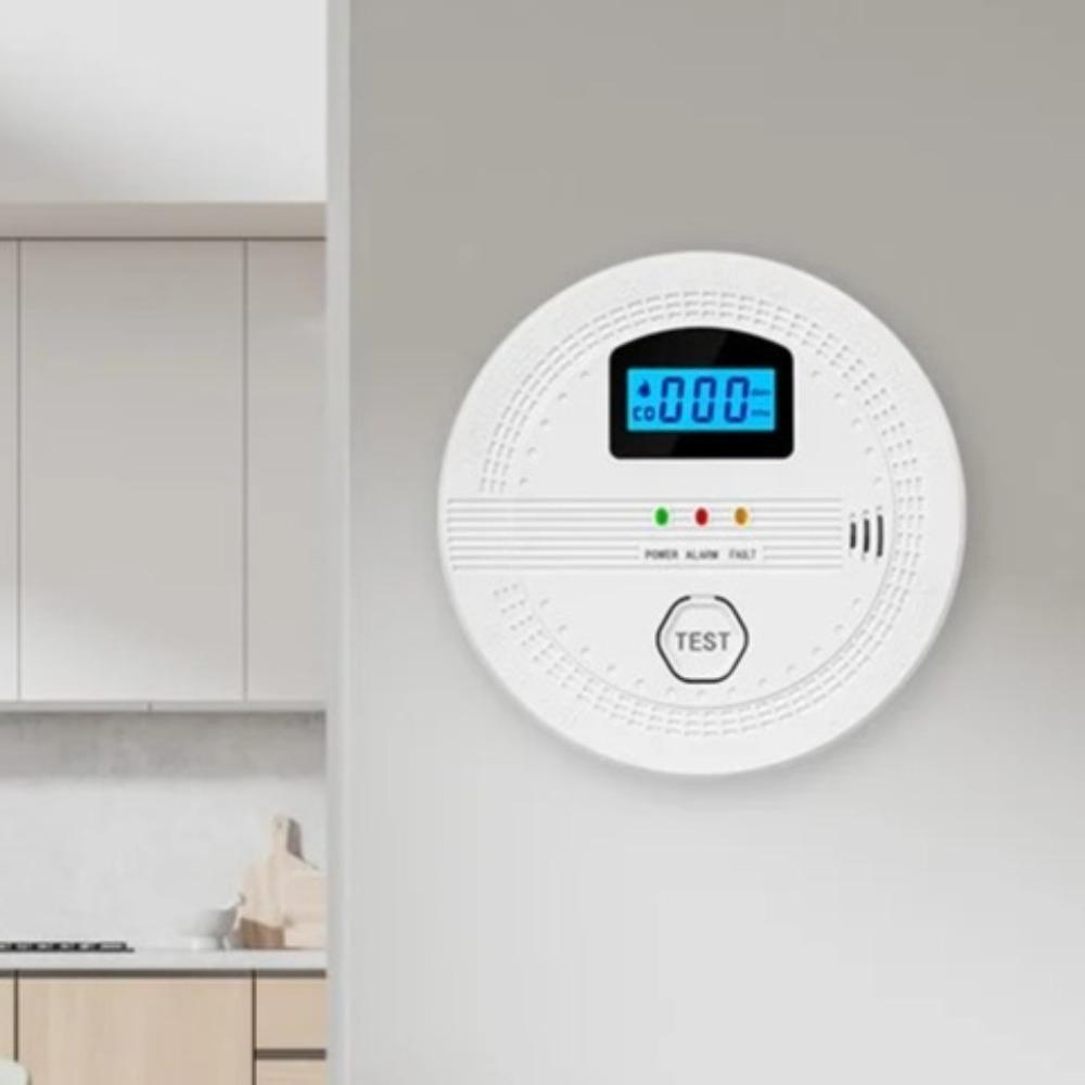 Audible Alarm Fire CO Alarm LCD Digital Display CO Gas Monitor Alarm CO Monitor CO Sensor  Home Use