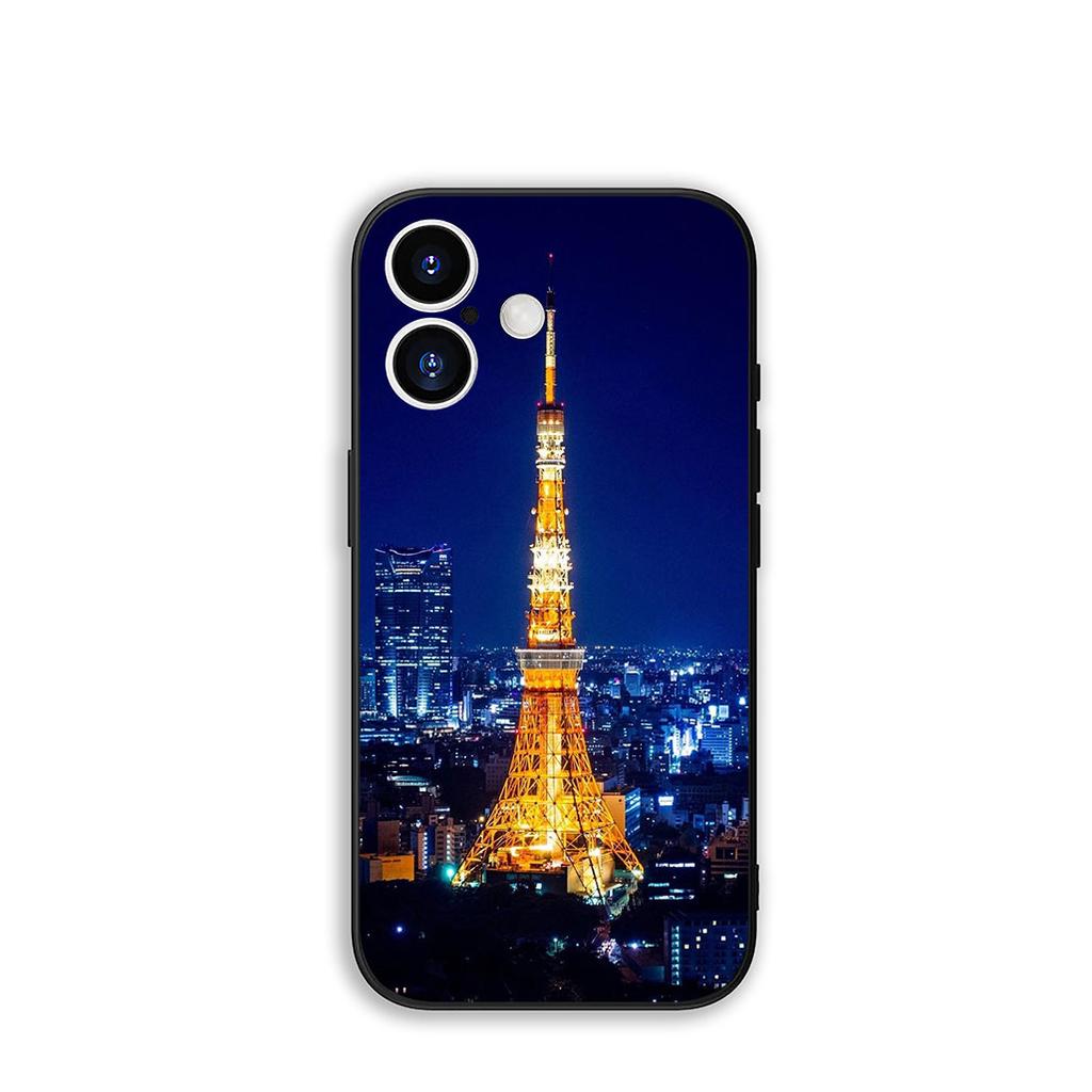Phone Cover Love Paris Eiffel tower pink Casing for Apple iPhone 17 16 11 Pro XS Max XR 6 7 8 Plus + 16E SE 2020 Air 5 8+ Case