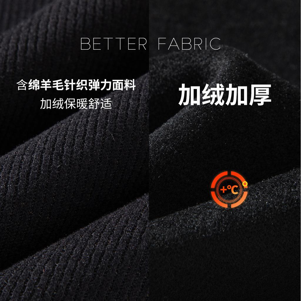 [Including Wool/Velvet Warmth] Autumn and Winter Business Casual Loose V-neck Velvet Knitted Cardigan Jacket for Men