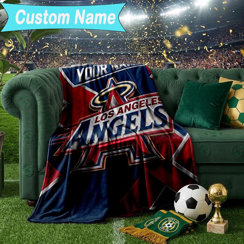 Custom Name Blanket Anaheim Braves Graffiti Art Blanket Bedding Blanket for Travel, Camping, Living Rooms, Offices, Sofas, Fan Christmas gift