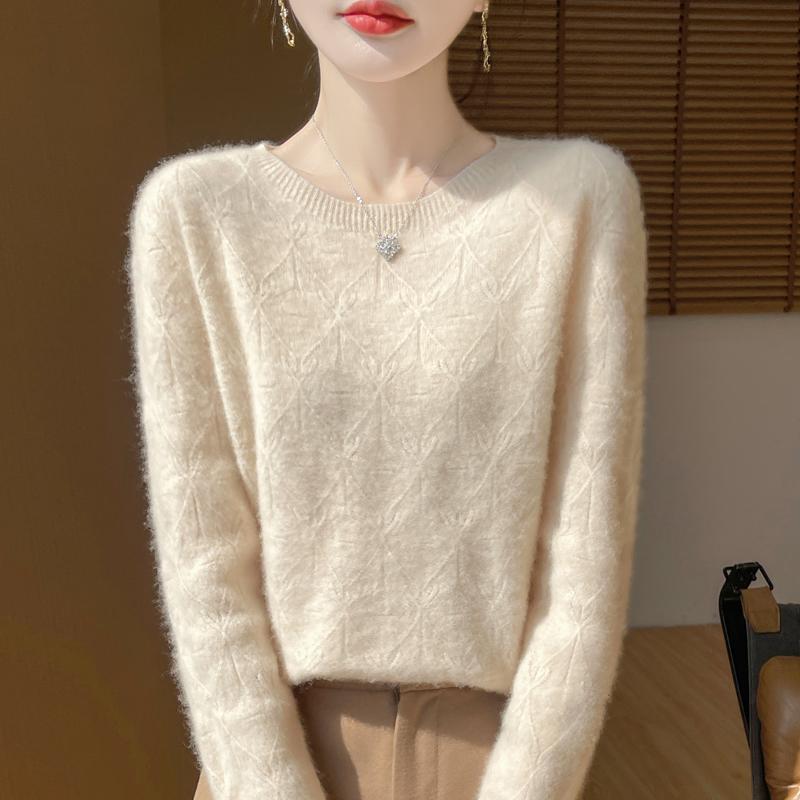 Женский кашемировый свитер Qinghe кашемир 30% кашемир 70% шерсть осенне-зимний пуловер теплый и модный
