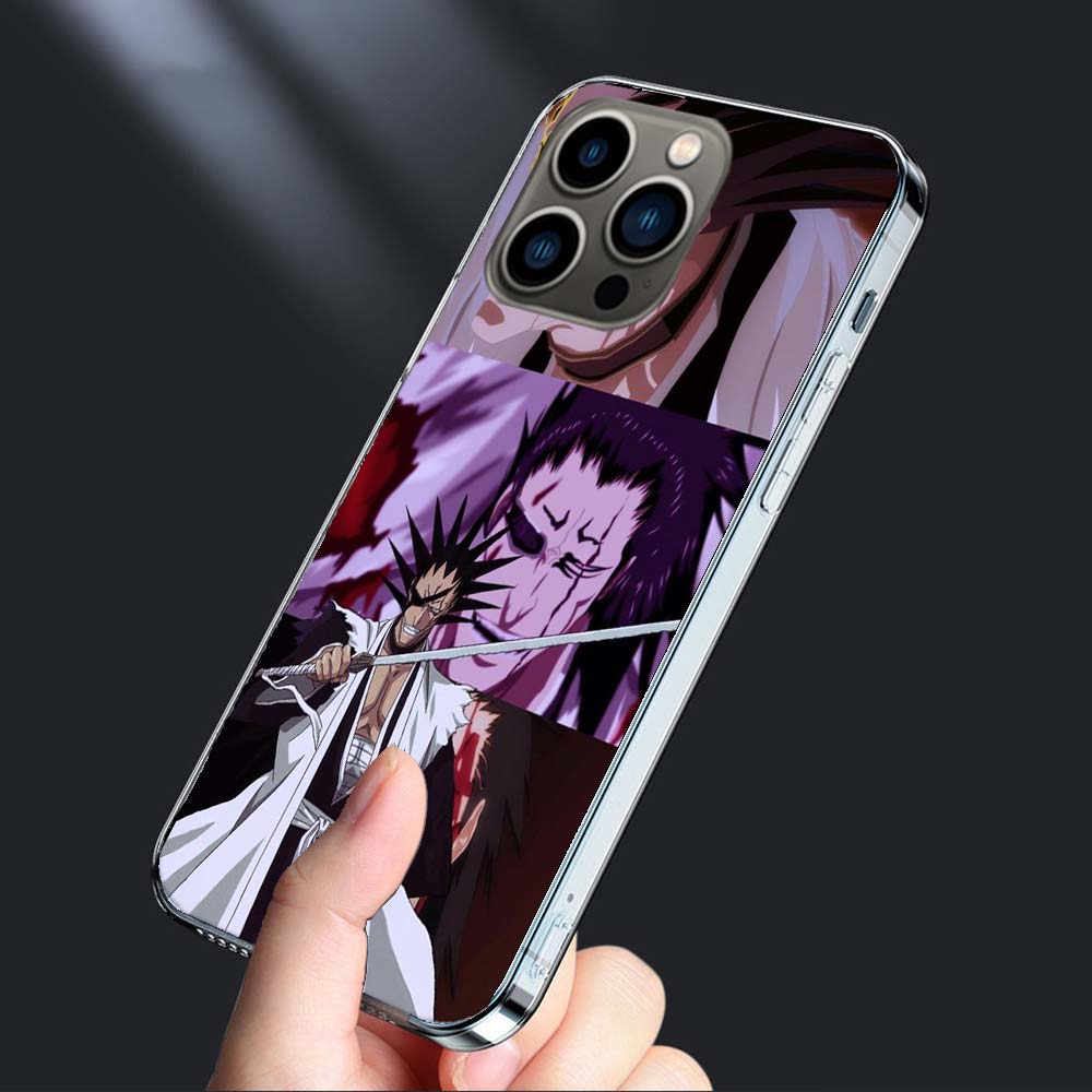 BLEACH Кемпачи Зараки Чехол для телефона Для Iphone 16E 15 Pro 14 Plus 17E 16 17 Pro Max Air 11 12 13 Mini Ударопрочный Capa Милый Cove