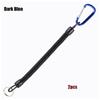 Camping Portable Fishing Lanyards Spring Elastic Rope Camping Carabiner Anti-lost Phone Keychain
