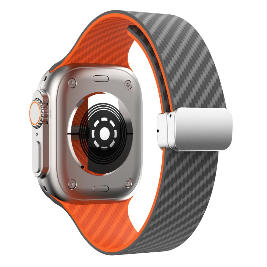 Магнитный ремешок Для ремешков Apple Watch 44 мм 45 мм 41 мм 40 мм 46 мм Силиконовый браслет-петля iWatch series 10 9 8 7 6 SE 3 Ultra 2 49 мм