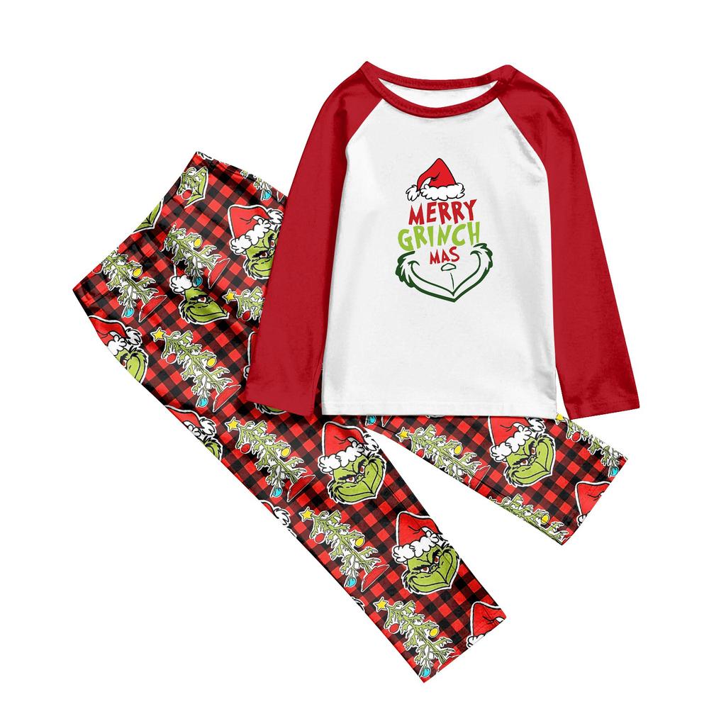Christmas Day Prints Family Matching Long Sleeve Tops+Pants Set Family Matching Sets