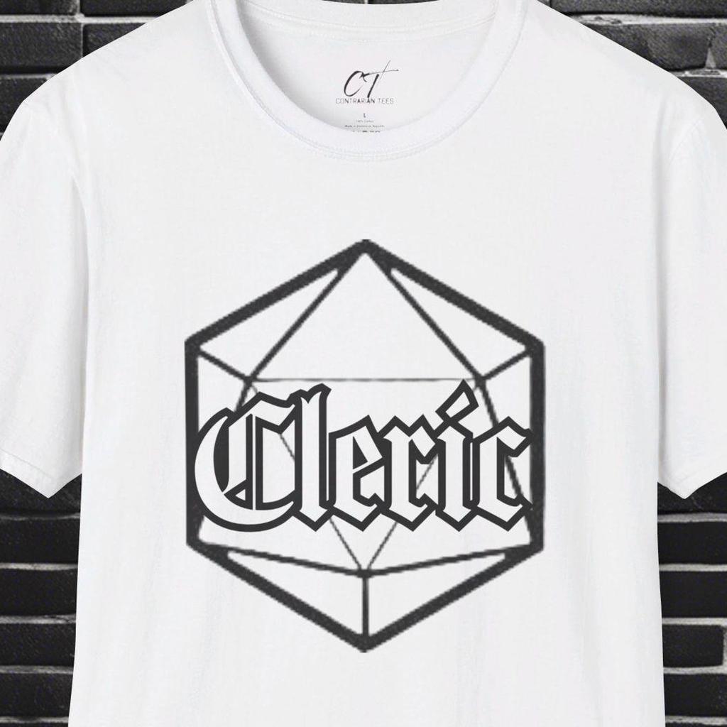 Cleric D&D Shirt: Geeky RPG Gamer Gift