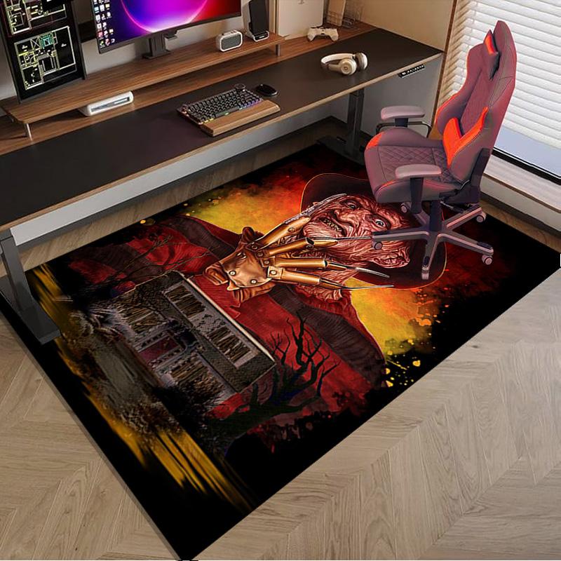 Halloween Horror Night Carpet, Chair Rug,Rug for Office Bedroom living rooms, Doormat decor Fan Gift Christmas Gift