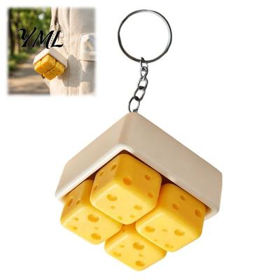 Relaxing Desk Accessories 3D Printed Cheese Clicker Toy, Portable Cube Fidget Sensory Anxiety Relief Gadget for Adults and Kids
