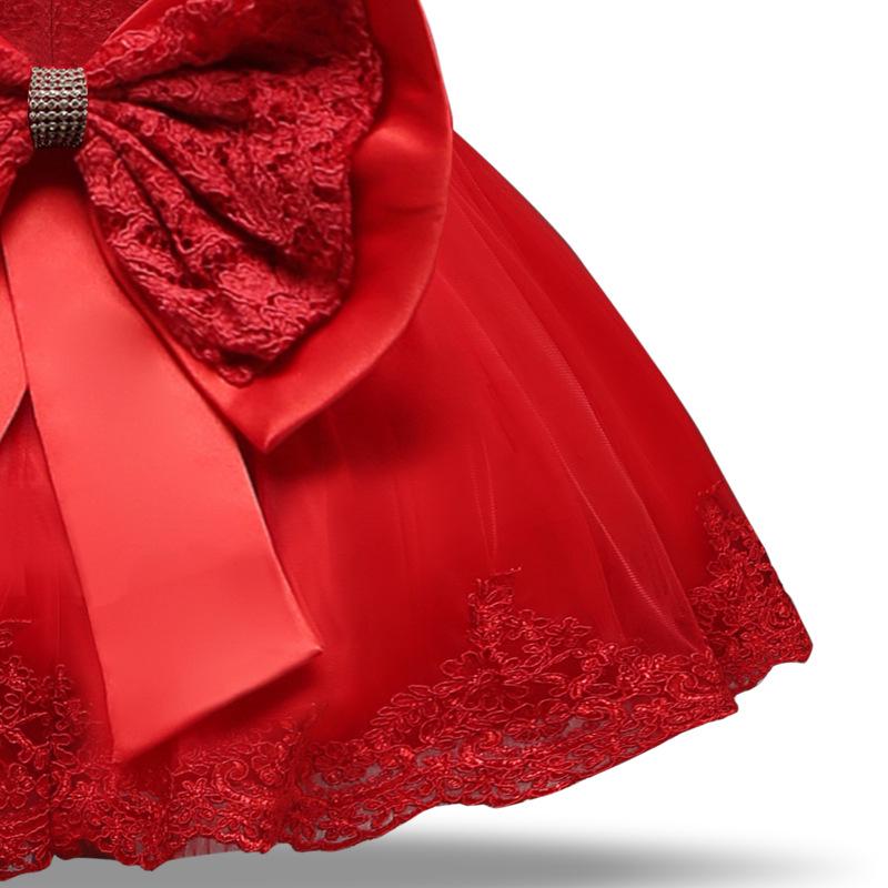 Детское нарядное платье YUBAOBEI 2020 с кружевной отделкой и оголовьем в комплекте