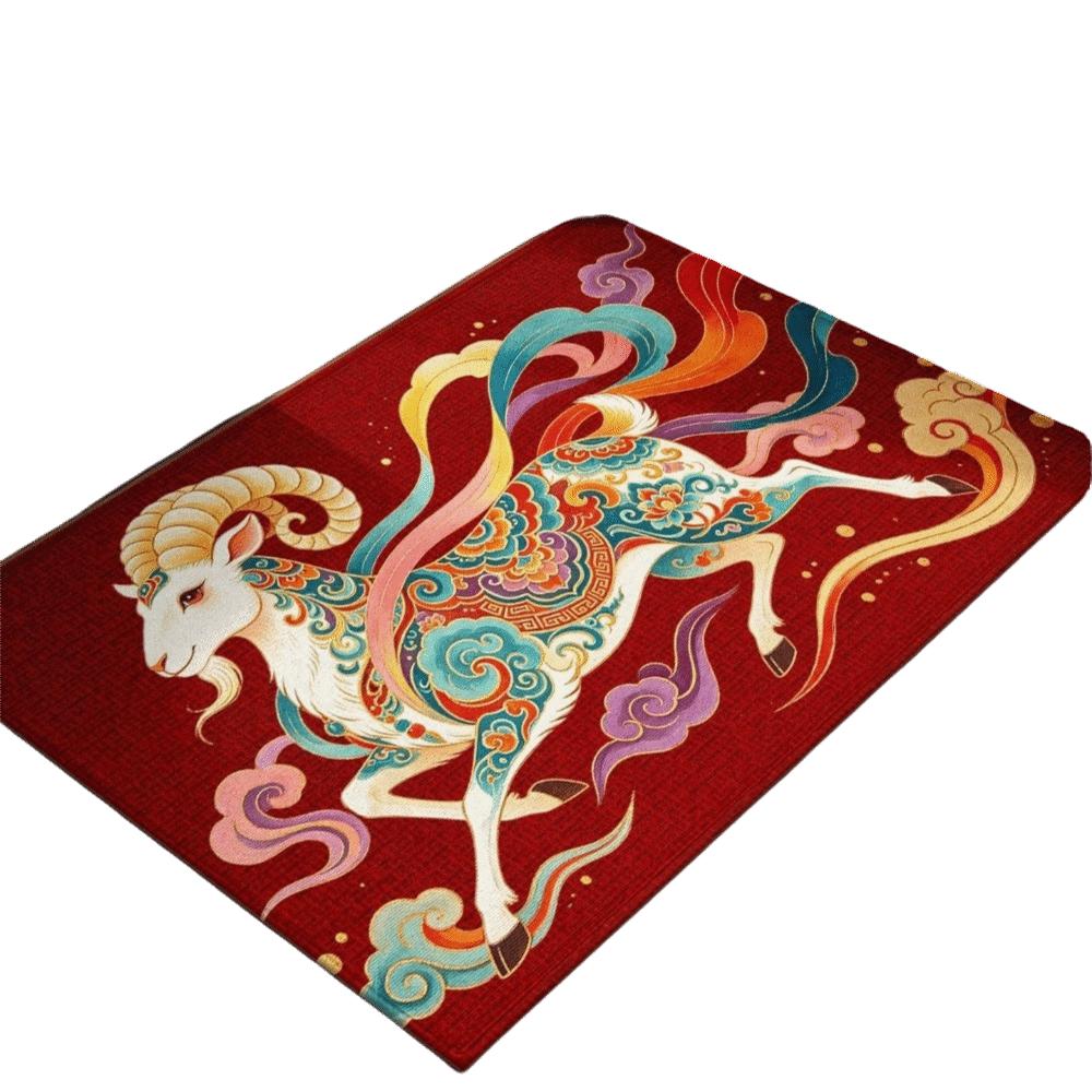 Quick Dry Door Mat Soft Floor Mat Sheep Pattern Bath Mat Children's Room