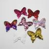 16Pcs 44*52mm Glitter Paillette Pads Patches Butterfly Appliques For Craft Clothes Sewing Supplies DIY Hair Clip Accessories
