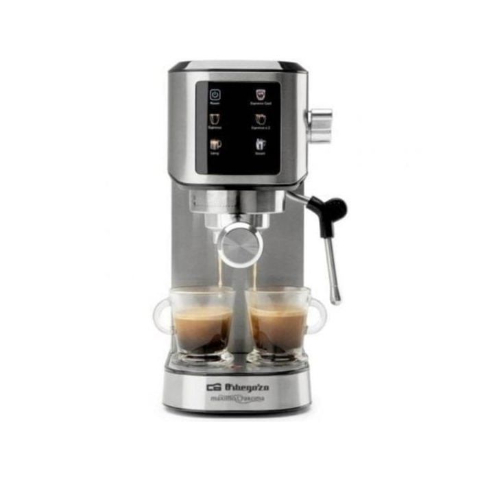 Кофеварка эспрессо Orbegozo EX 7000 1 л 20 бар сенсорная панель и пароварка из нержавеющей стали