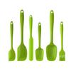 6Pcs/Set Baking Food Scraper Six-piece Set Non-stick Food Grade Silicone Spatula Tool for Baking BBQ Cooking Mixing Scraping Multifunctional