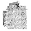 KY LEE Wall-Mounted Bracket Light, Nordic Crystal, E14 Base, Glass Wall Lamp, Indirect Lighting for Bedrooms, Hotels, Hallways, and More