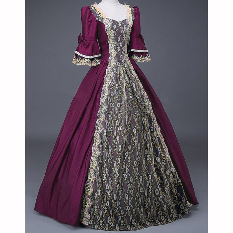 Женское средневековое платье эпохи Возрождения для бала, вечеринки, макси, длинное, платья для косплея на Хэллоуин, Vestidos