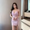 Утягивающее сетчатое платье-комбинация Bodycon
