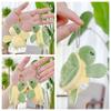 Cartoon Turtle Turtle Plush Keychains PP Cotton Turtle Plush Keyring  Kids Toys