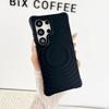 For  Water Ripple Pattern Silicone Case Samsung S2 S24 S23 Ultra Plus FE Magnetic Wireless Charge Bumper Soft Wave Cover