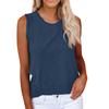 Women's Casual Tank Tops Crewneck Sleeveless Plain Summer Cotton Tee Shirts