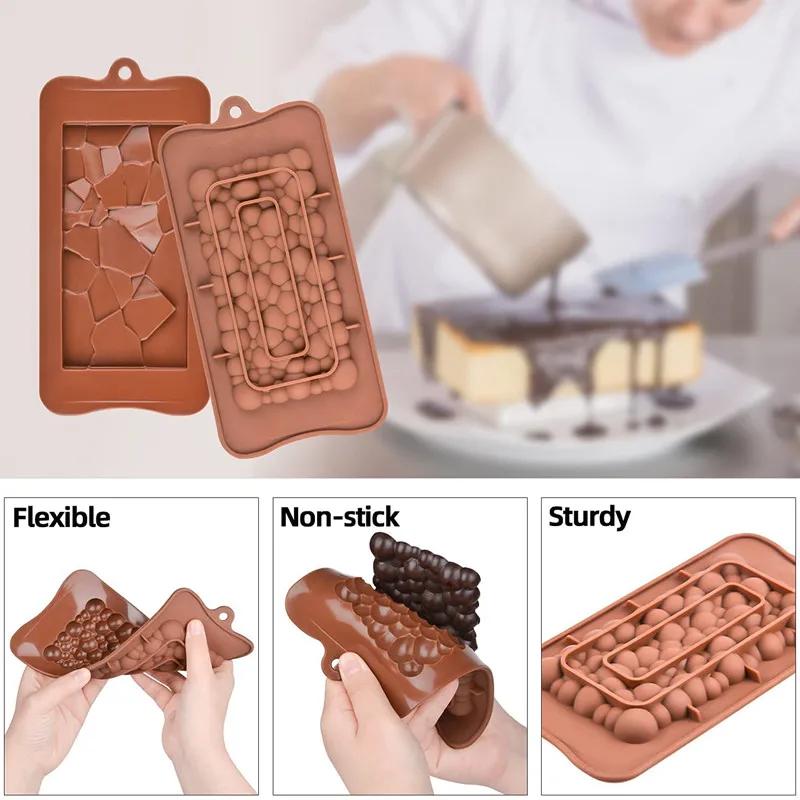 Silicone Break-Apart Chocolate Mold Candy Protein and Engery Bar Silicon Mould