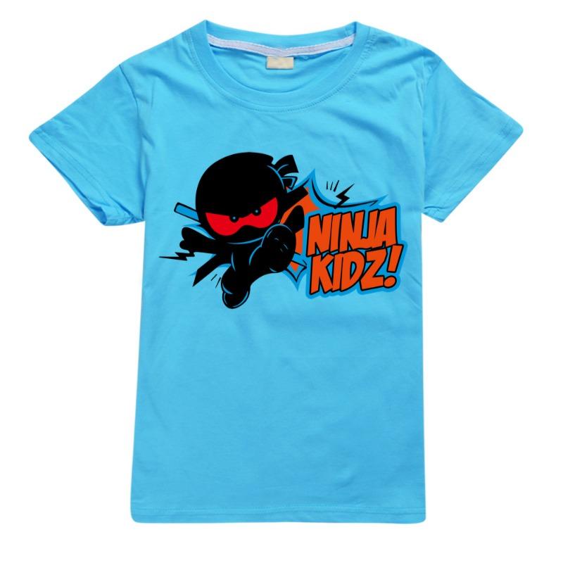 NINJA KIDZ Детская одежда Летняя Мода для Мальчиков Футболка с Коротким Рукавом Графическая Футболка для Мальчиков Топы для Малышей Детский Свитшот Горячая Распродажа