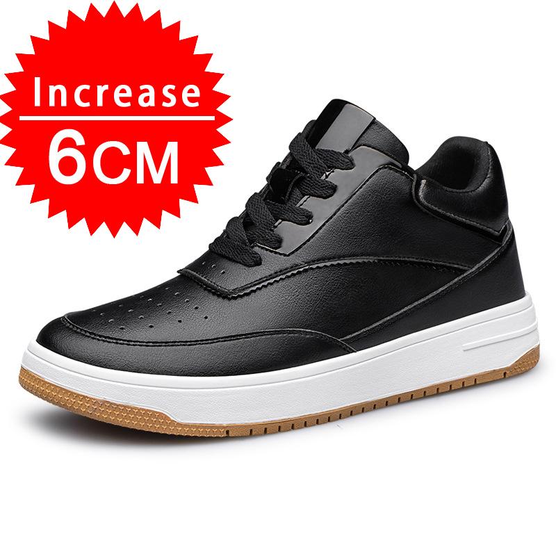 2024 Мужские кроссовки из натуральной кожи, увеличивающие рост, невидимые дышащие кроссовки, увеличивающие рост, 8/10 см, мужские повседневные модные кроссовки