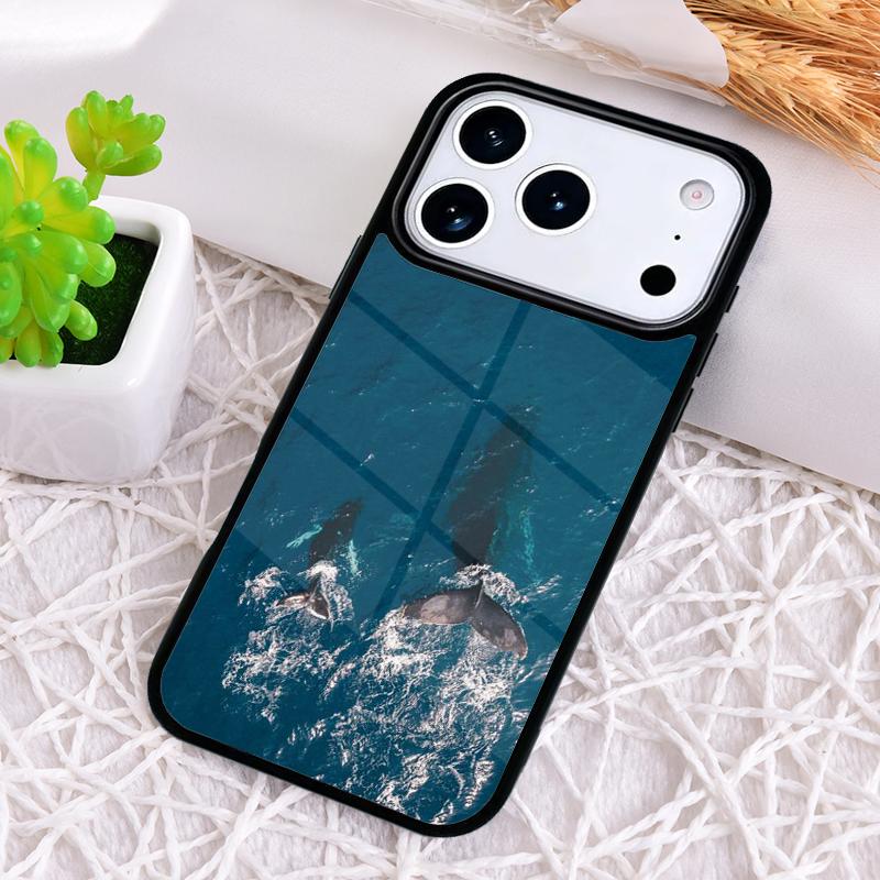 Милый Чехол для Телефона с Океанским Китом и Рыбой для iPhone 17 Air 16 15 11 12 14 13 Pro Max Ударопрочный Чехол