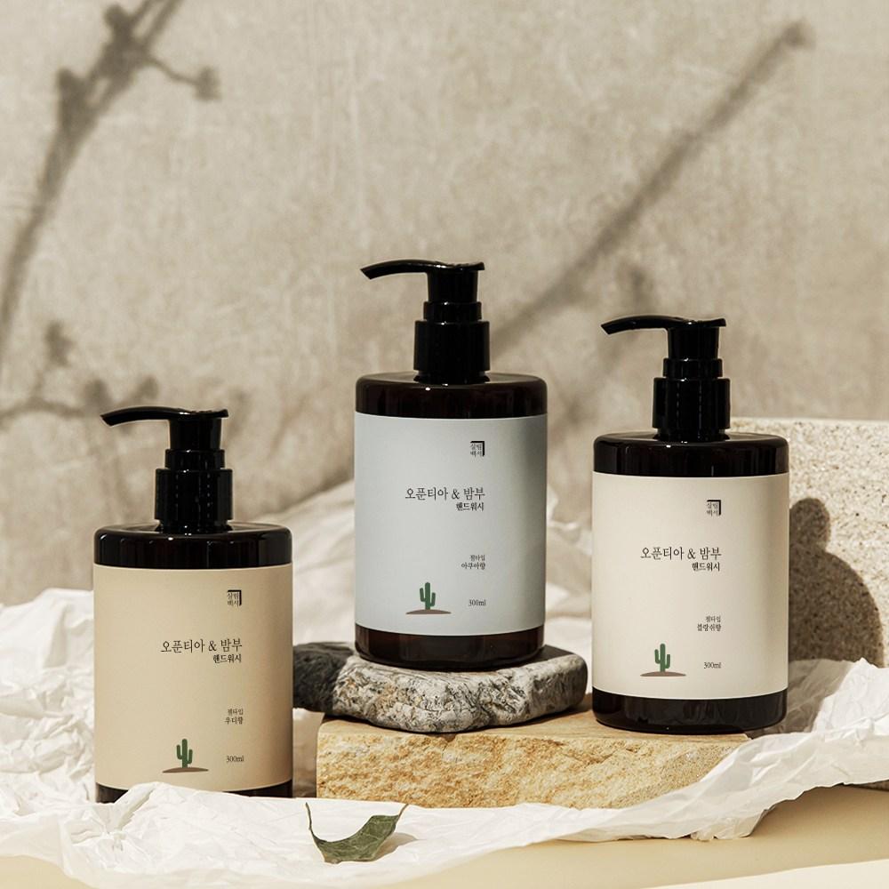 Salim White Paper Opuntia & Bamboo Hand Wash Woody, 3 Packs, 300ml