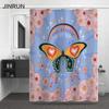 Bathroom Thickened Waterproof Curtain Mildew Proof Shower Curtain Shower Partition Curtain Shower Curtain Bathroom Curtain Free Perforation